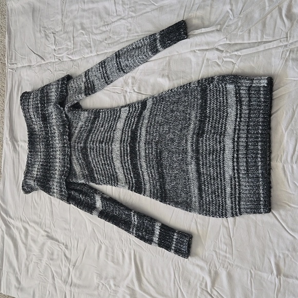 Sweater Dress Medium Black and Gray - Picture 1 of 3